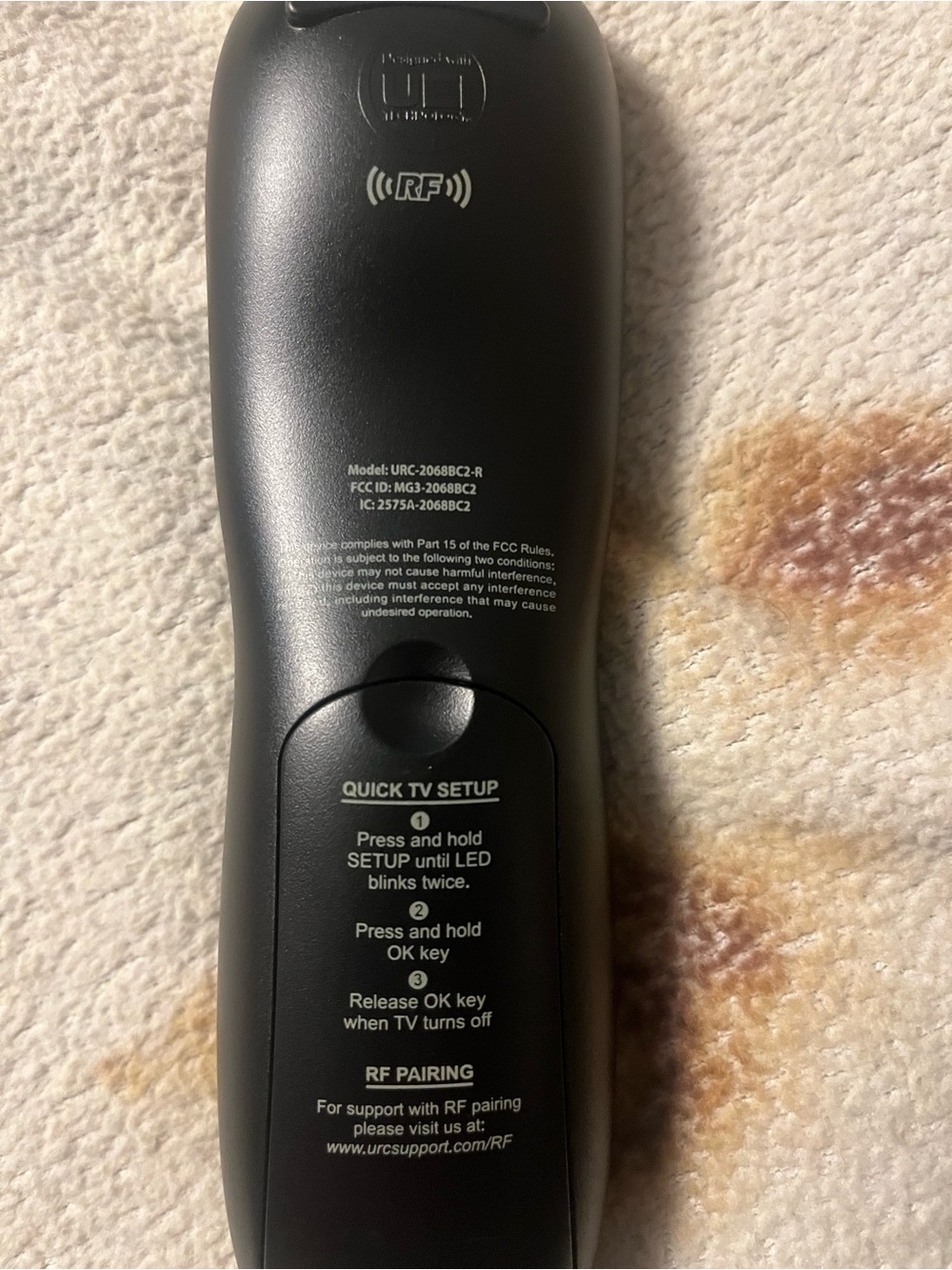 Black Universal Remote Control with Guide - Picture 2 of 8